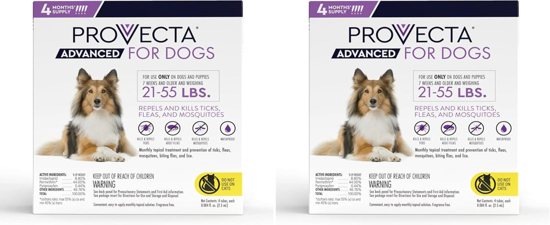 Provecta 4 Doses Advanced for Dogs, Large/21-55 lb (Pack of 2)