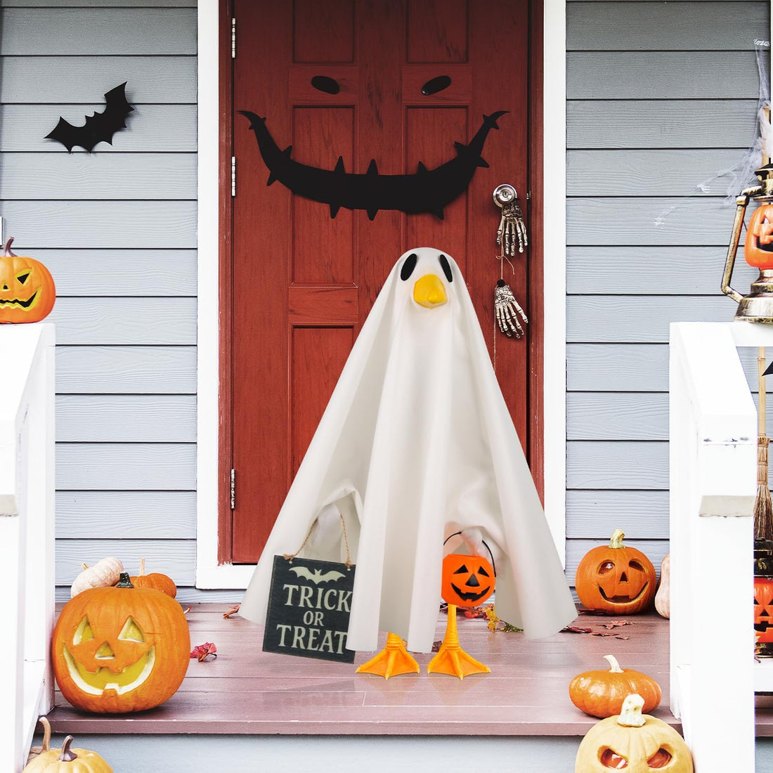 Halloween Goose Outfit Ghost Porch Goose Costume for Outdoor Decor
