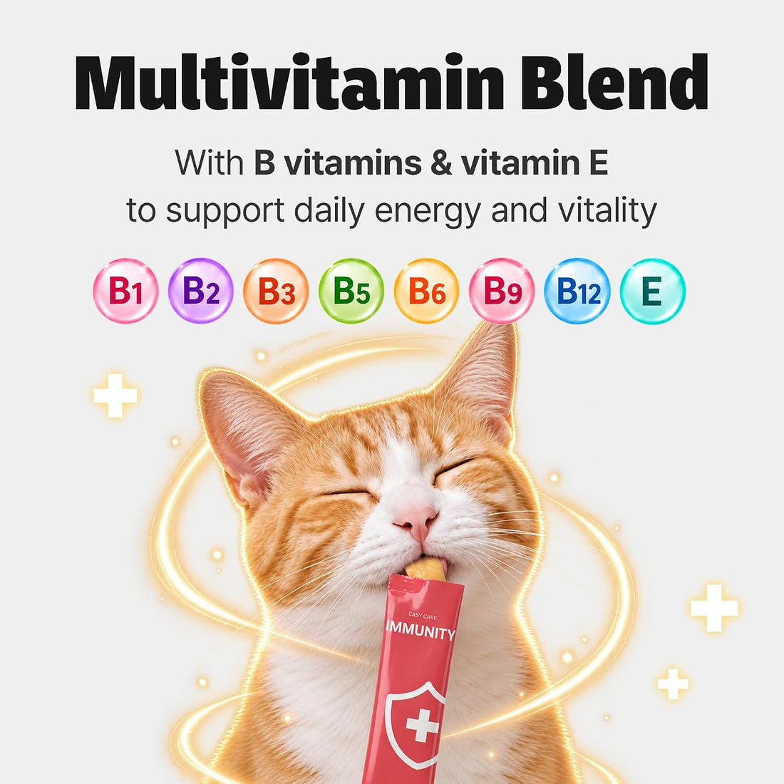 Cat Immune Support, Lickable Multivitamin, Daily Supplement, 30 Tubes
