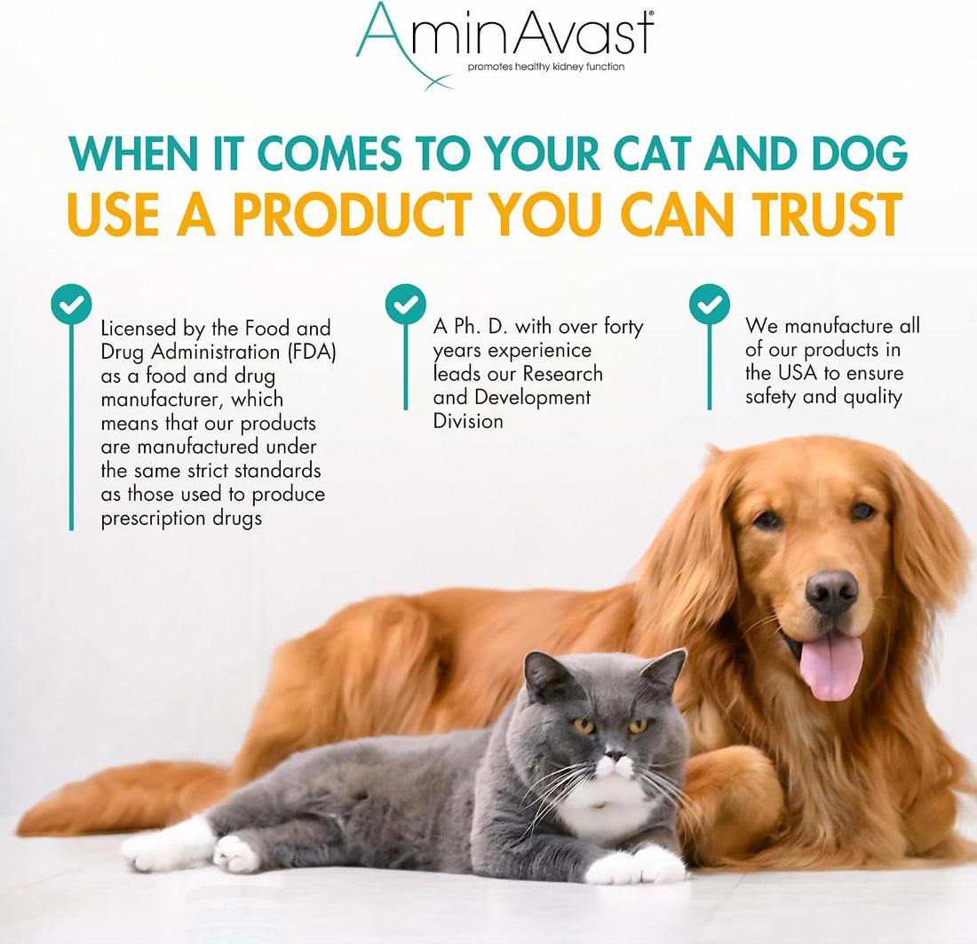 AminAvast 300mg Kidney Support for Cats & Small Dogs