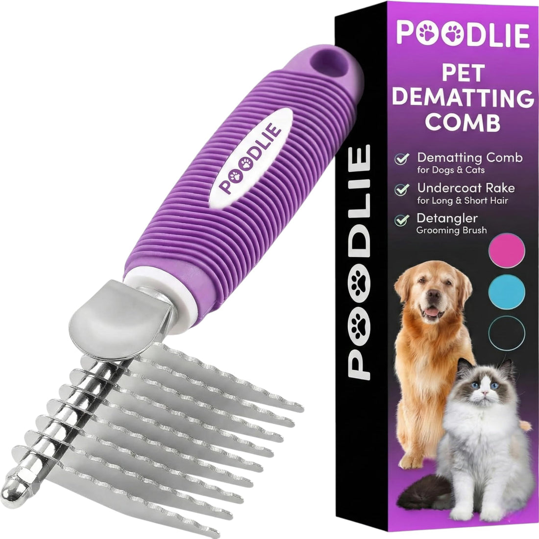Poodle Pet Dematting & Detangling Comb