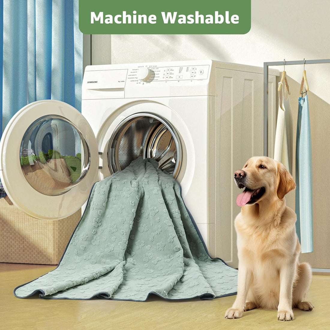 LOOBANI Washable Pee Pads for Dogs, Potty Training, 36"x24", 2-Pack