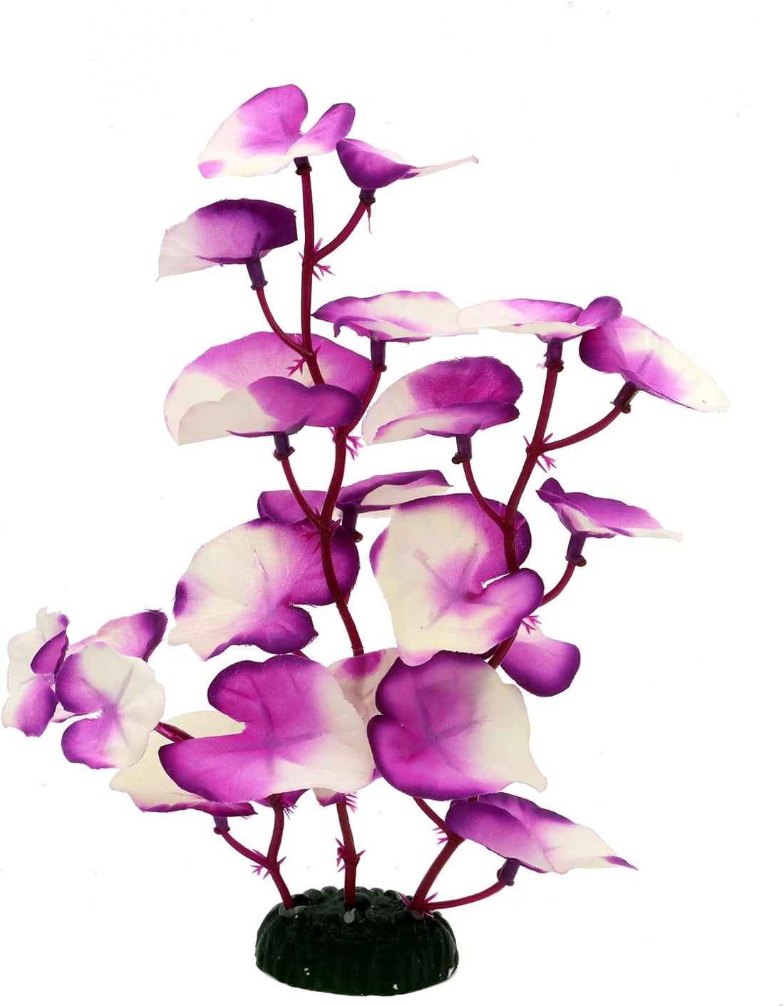 Silk Aquarium Plants for Betta Fish Tank, Purple-White