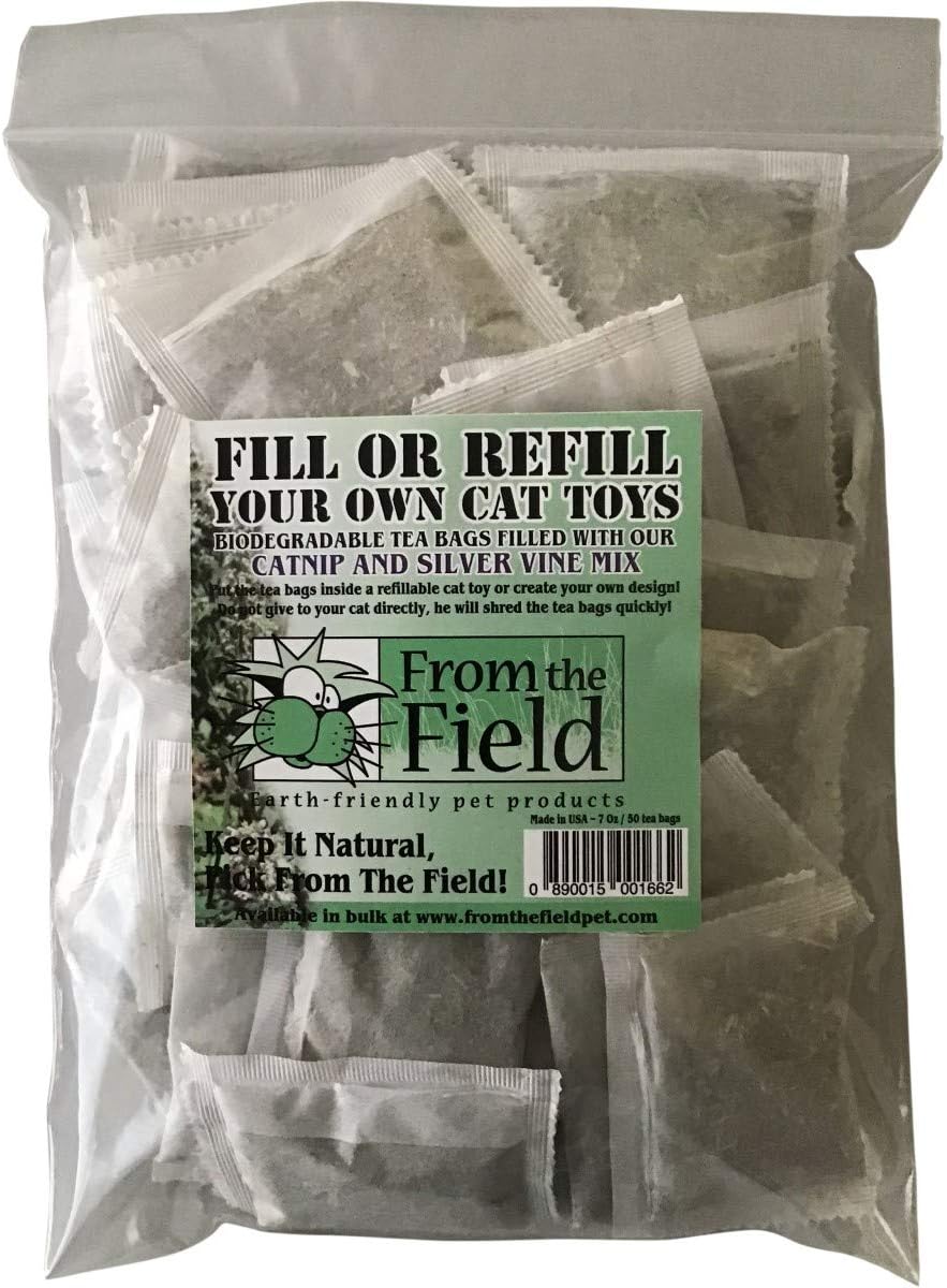 from The Field | Catnip & Silver Vine Tea Bags | Cat Toy Refills