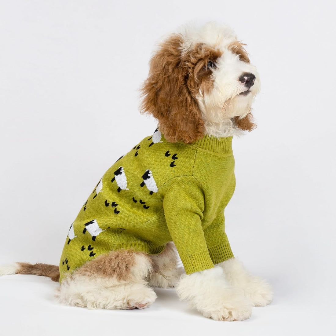Fitwarm Funny Sheep Dog Sweater, Thermal Winter Clothes for Small Dogs