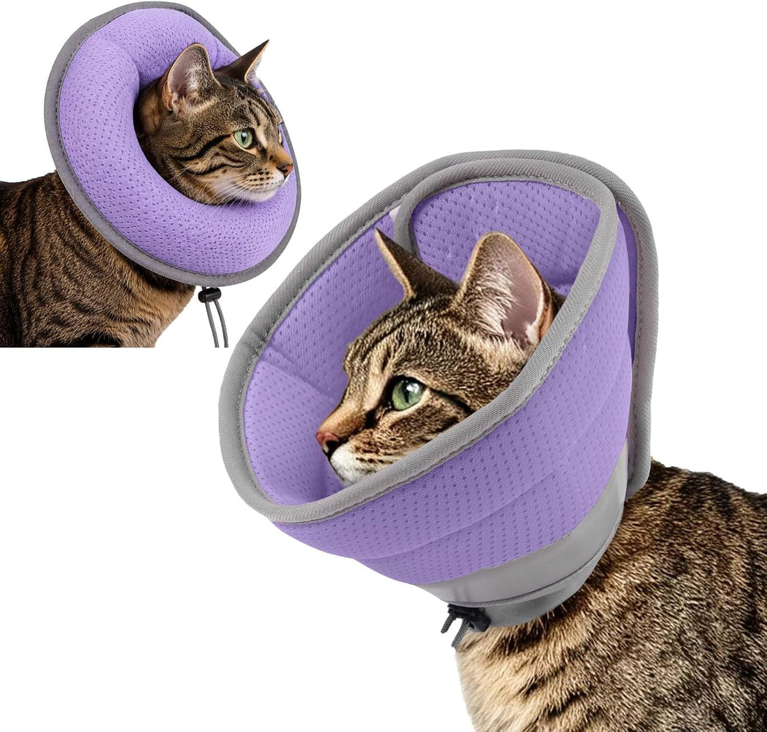 Soft Cat Cone Collar, Cat Recovery Collar, Surgery Collar,Pink