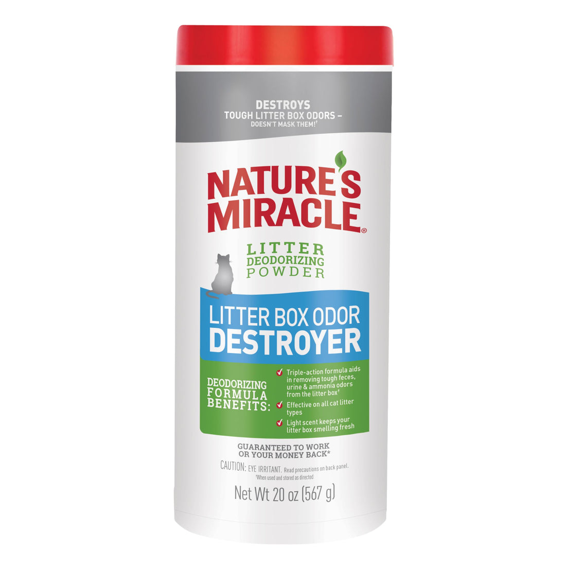 Nature's Miracle Cat Litter Box Odor Deodorizer Powder, 20 oz
