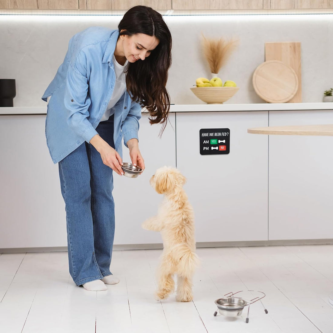 Dog Feeding Reminder - Dog Feeding Chart with Have We Been Fed AM/PM
