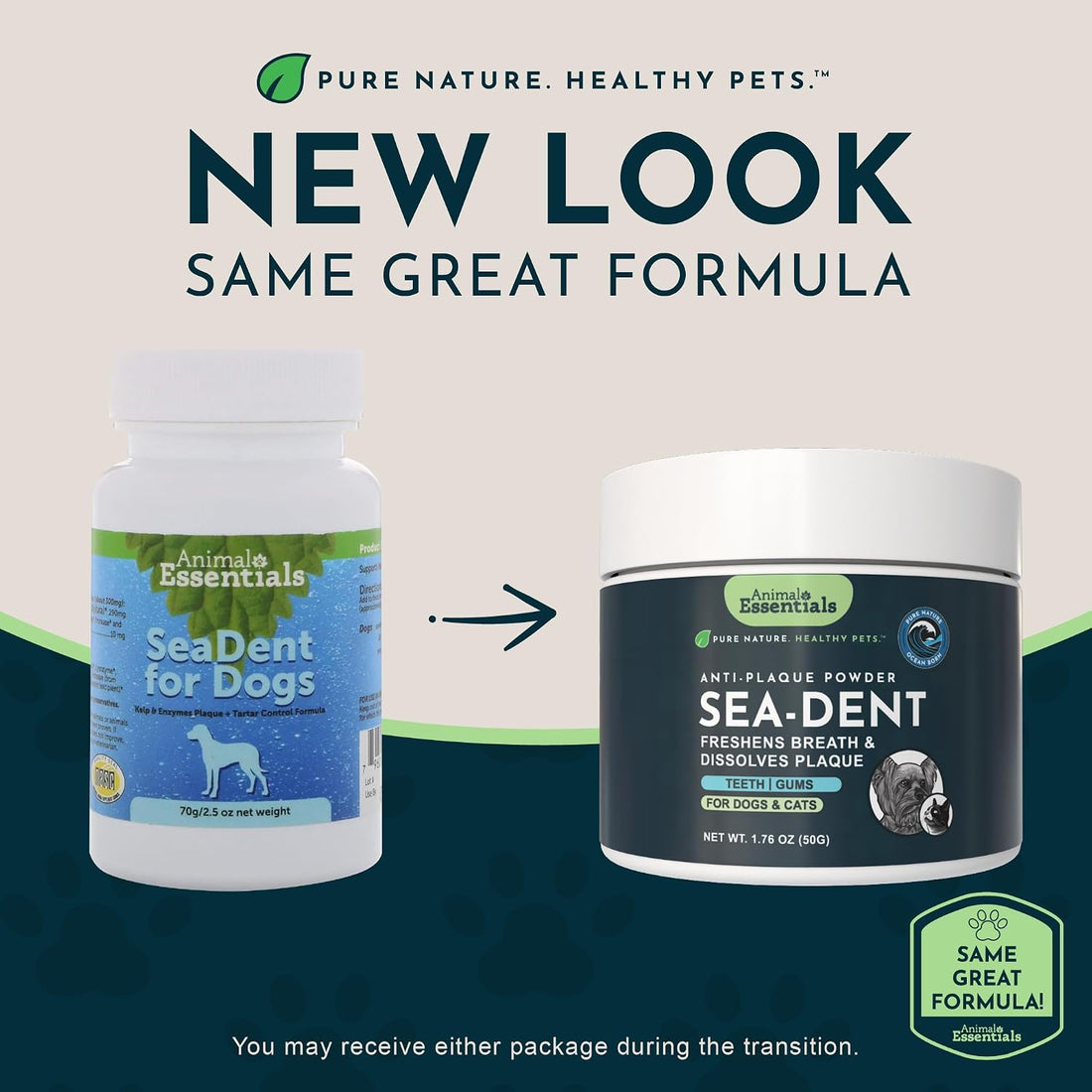 Animal Essentials Sea-Dent for Dog Teeth - 1.76 Oz