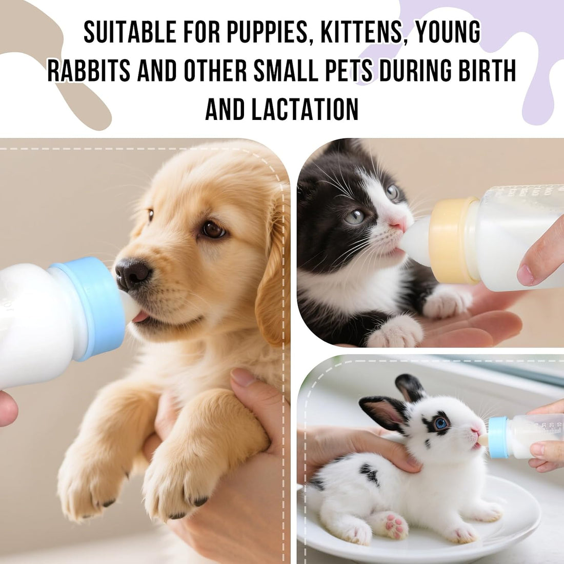 Puppy Kitten Nursing Bottle 3.4oz