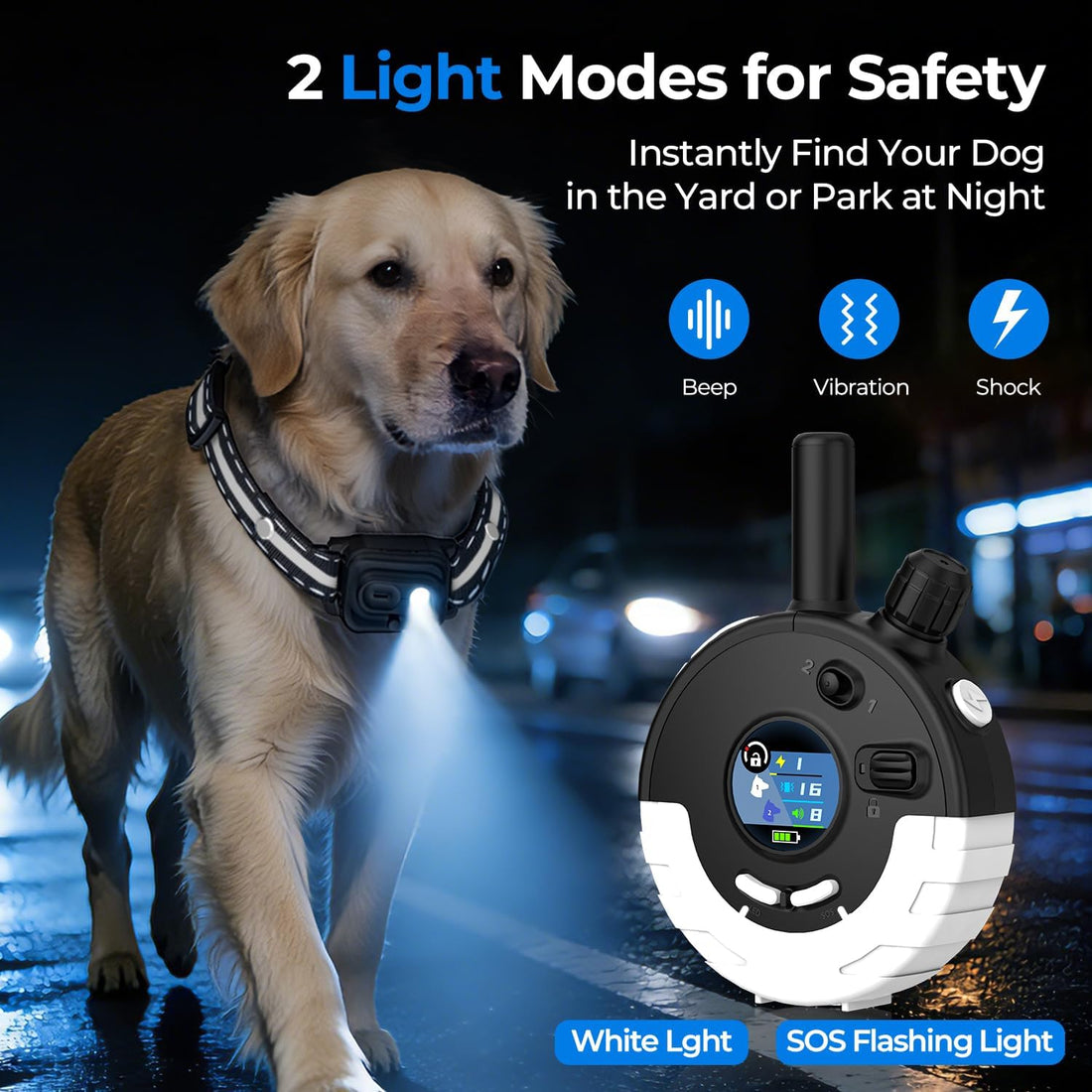Dog Shock Collar with Remote, 3300FT Range, 2 Receiver Collars