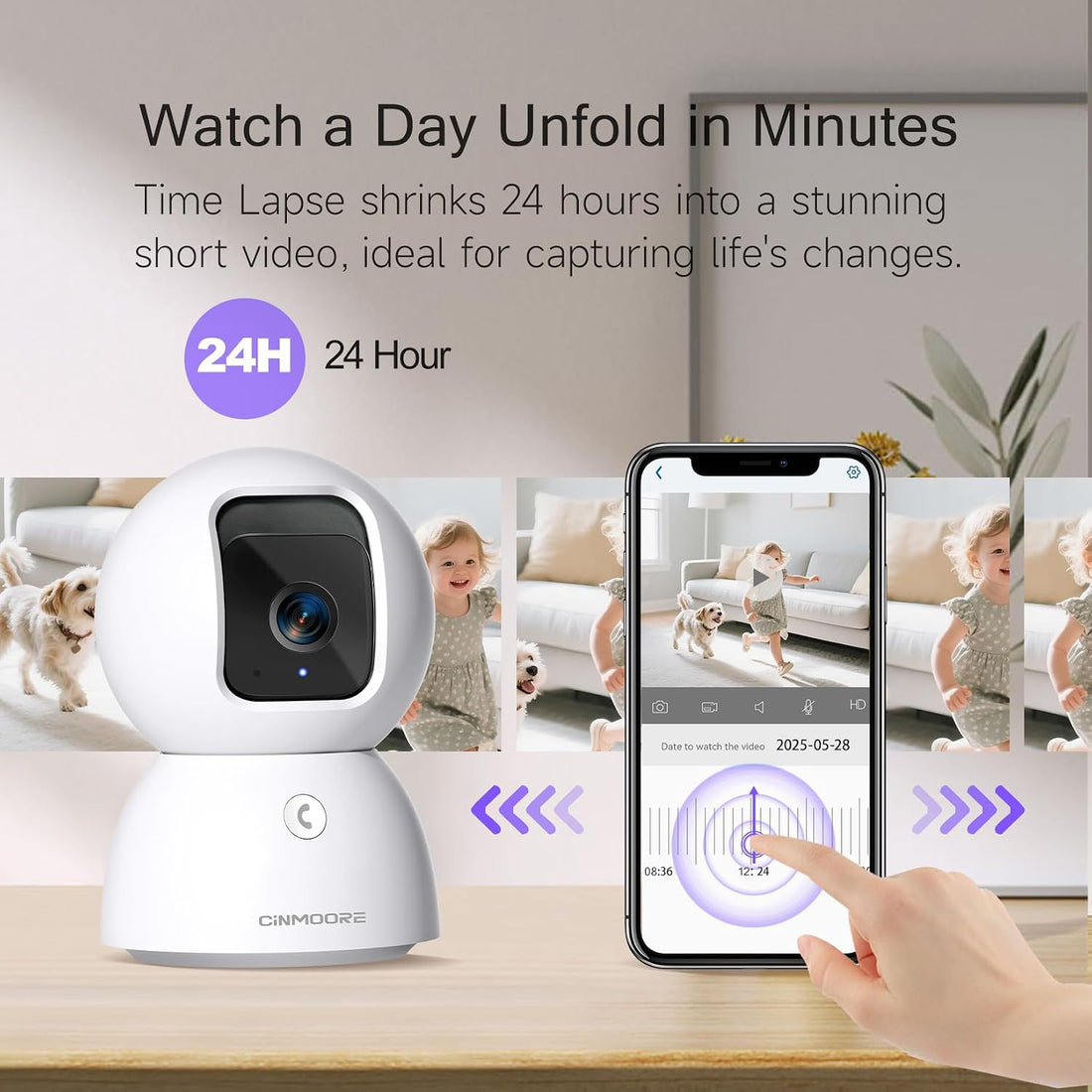 CINMOORE 5G Security Camera Indoor