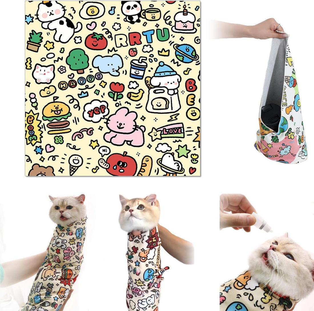 Self Adhesive Cat Wrap Grooming Blanket