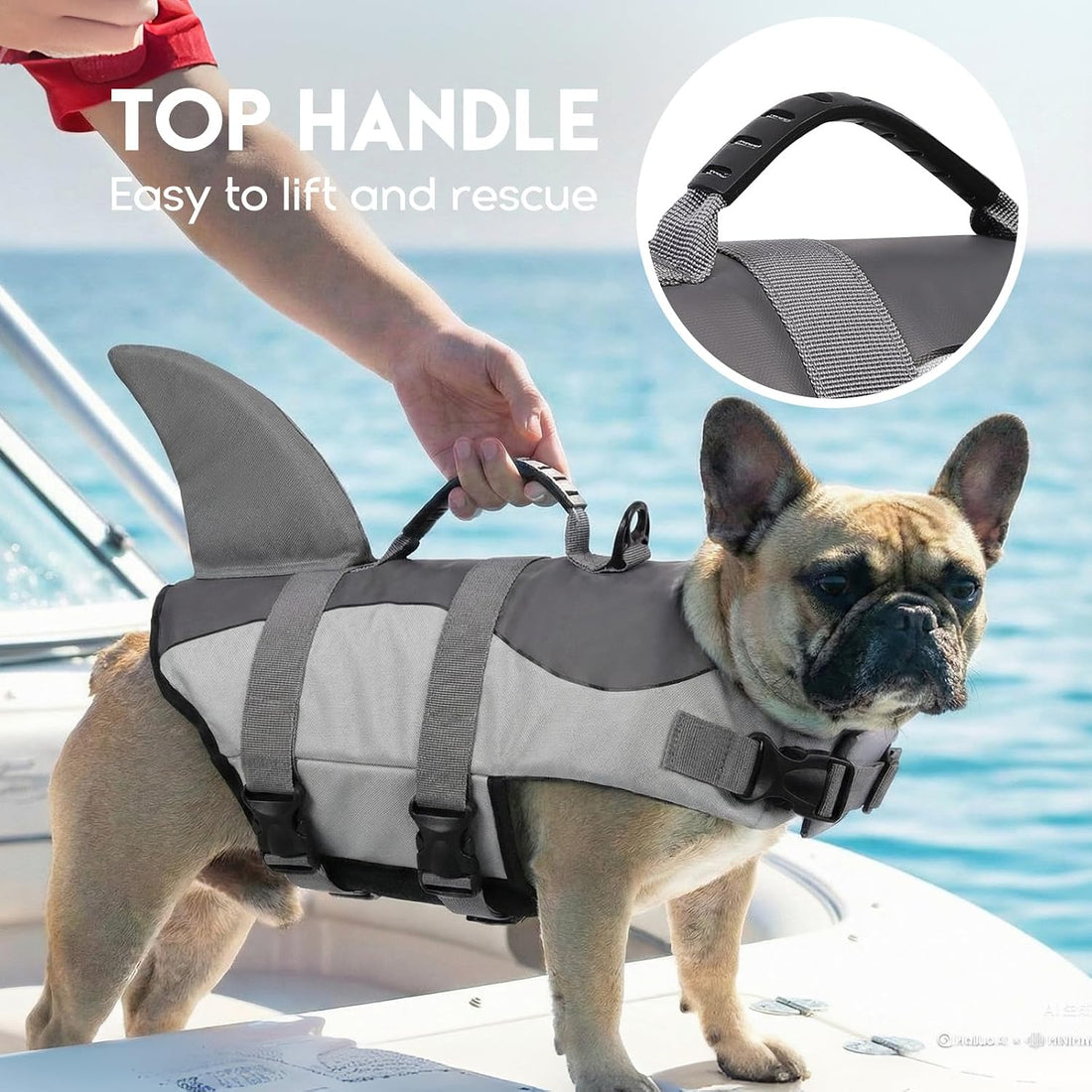 ASENKU Dog Life Jacket - Pet Safety Vest for Swimming & Boating