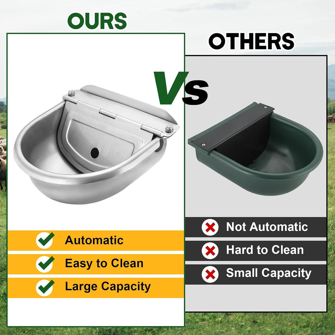 MAOPINER Automatic Water Dispenser Bowl
