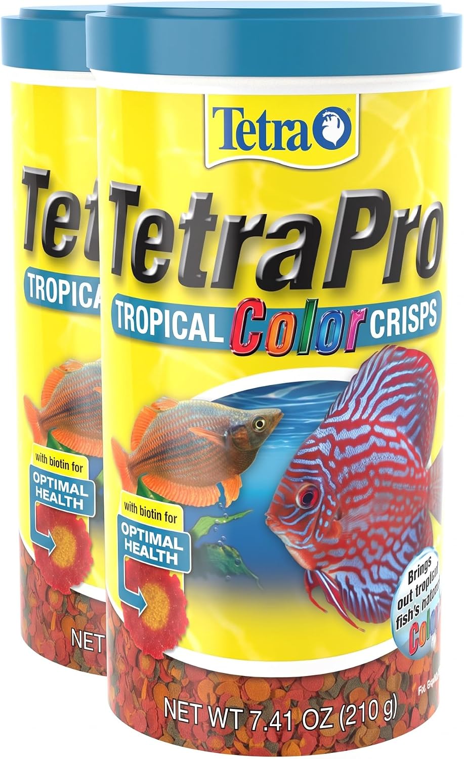 TetraPro Tropical Color Crisps Fish Food, 7.41 oz