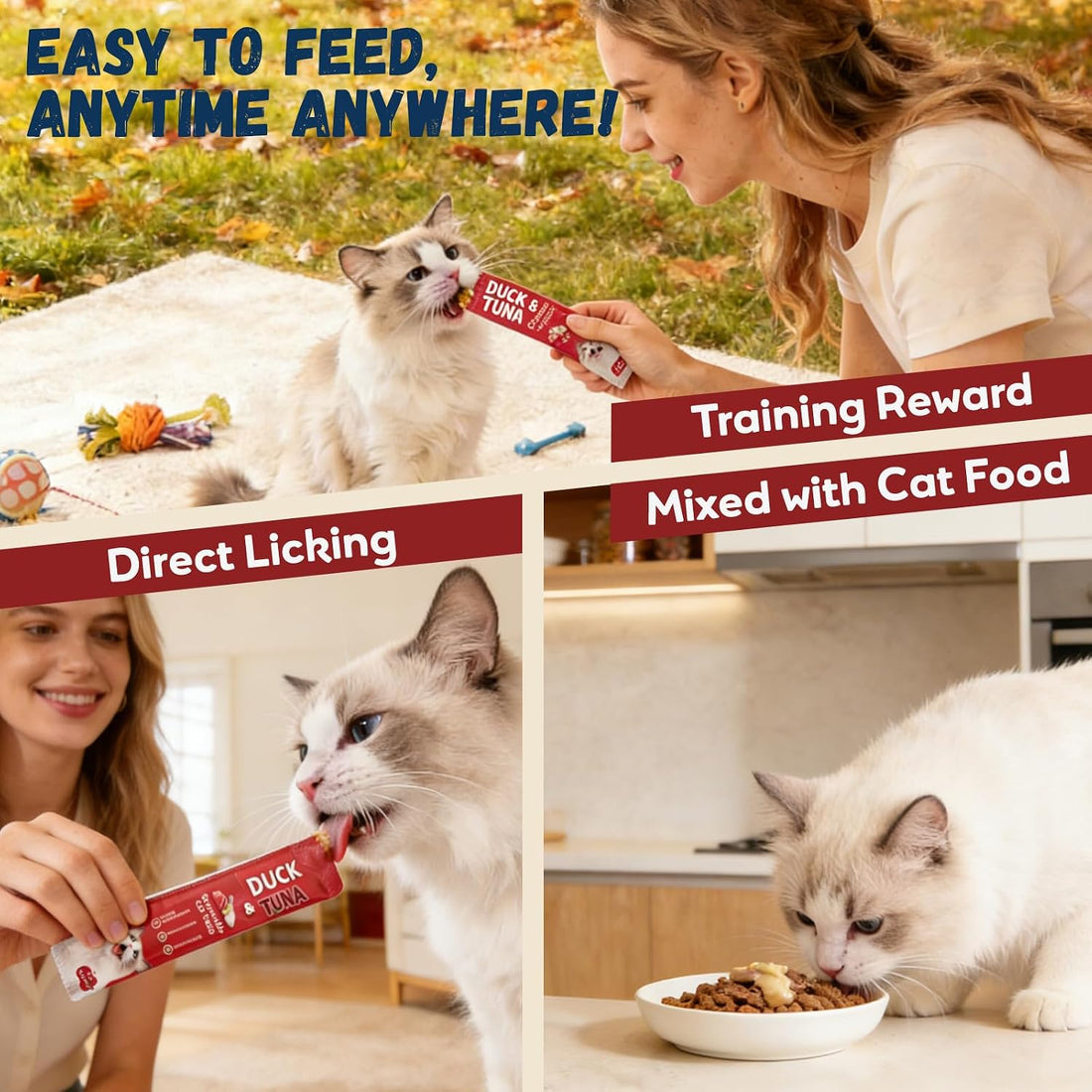 Pawmate Lickable Tuna & Duck Cat Treats