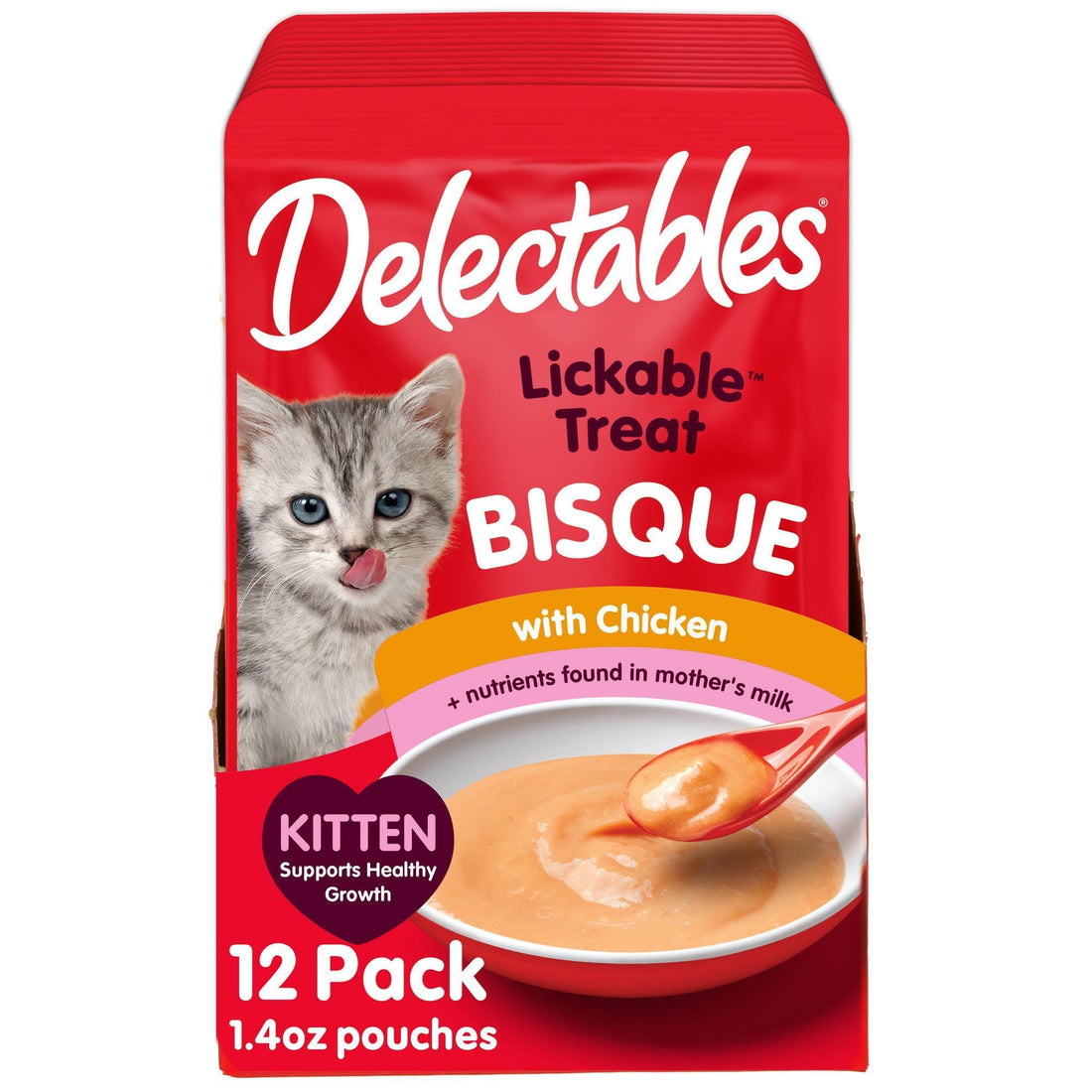 Delectables Bisque Kitten Lickable Wet Cat Treats - Tuna & Chicken