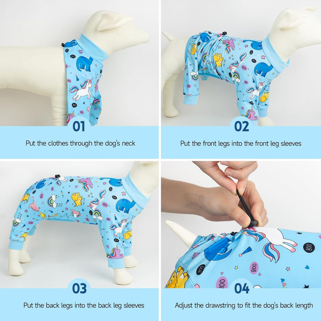 XPUDAC 2 Pack Dog Surgery Recovery Suit
