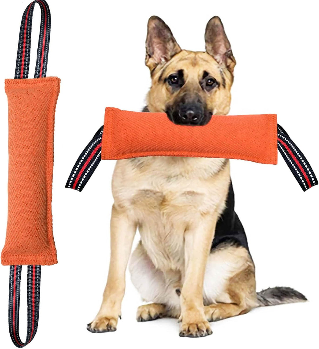Clysoru Tug Toy for Dogs Tug of War Dog Toy with 2 Strong Red Band