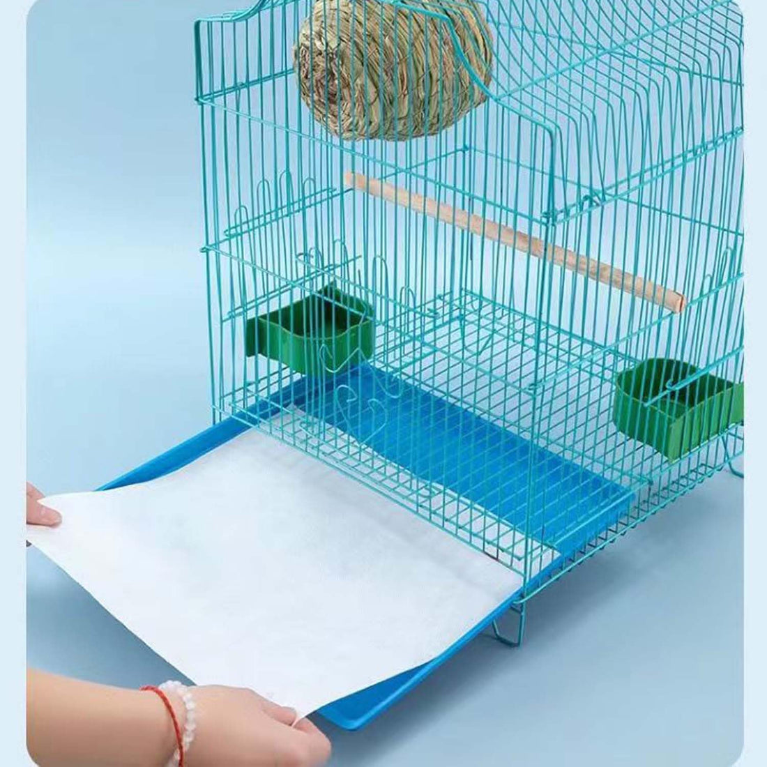 100 Sheets Bird Cage Liner Papers, Disposable Bird Cage Paper Liners