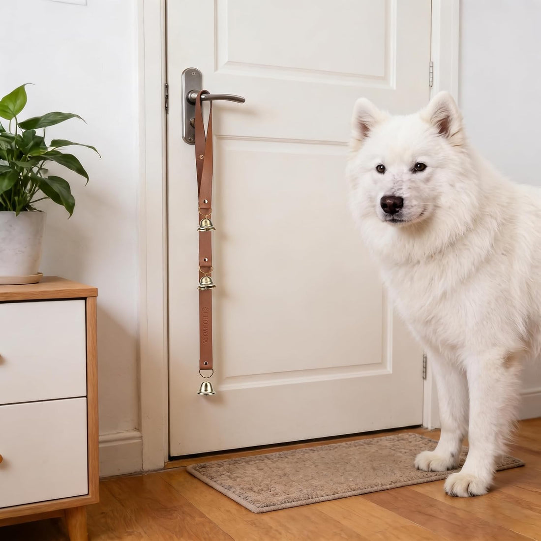 Leather Dog Door Bells, Dog Door Bells for Potty Training