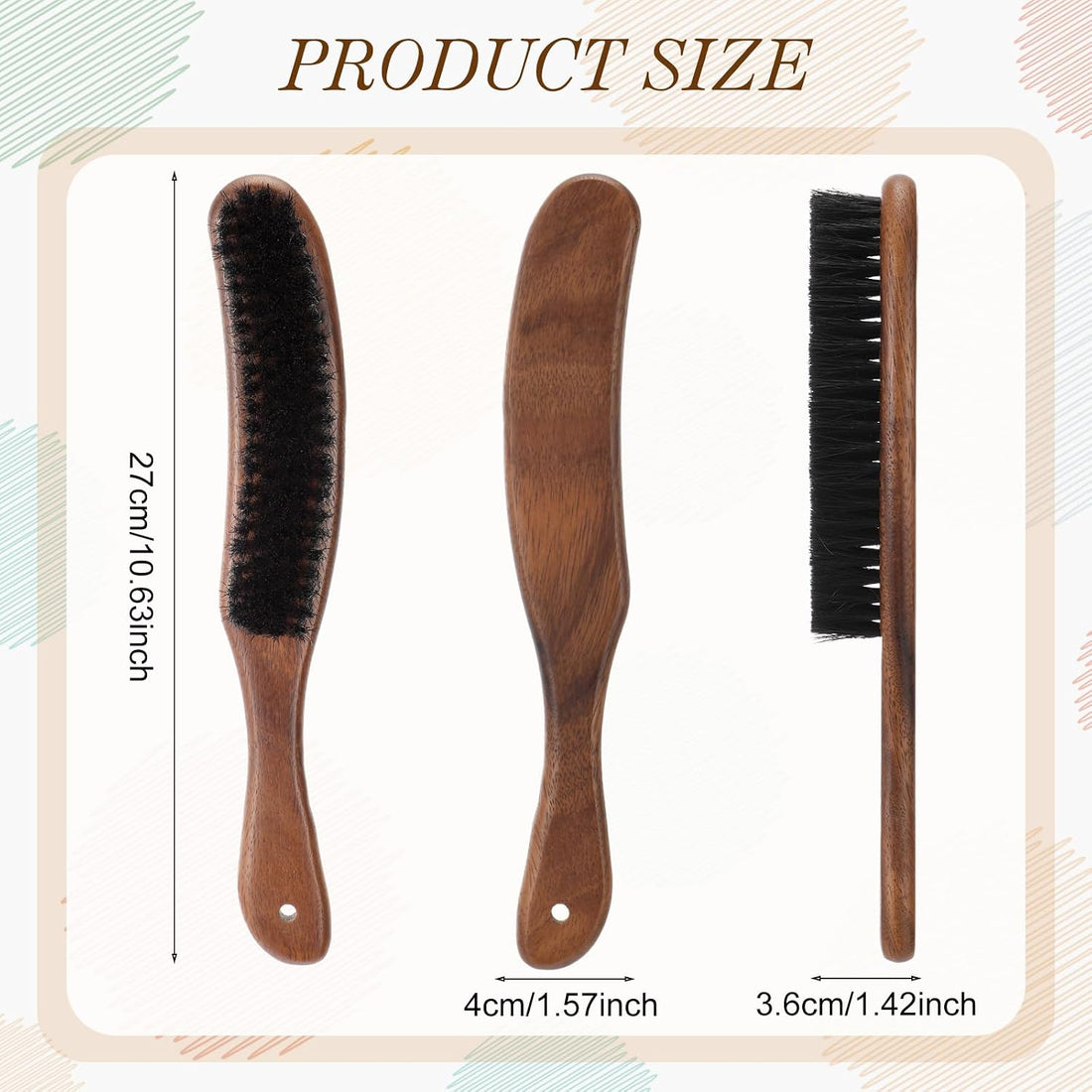 Patelai 2 Pcs Horsehair Felt Hat Brush Kit