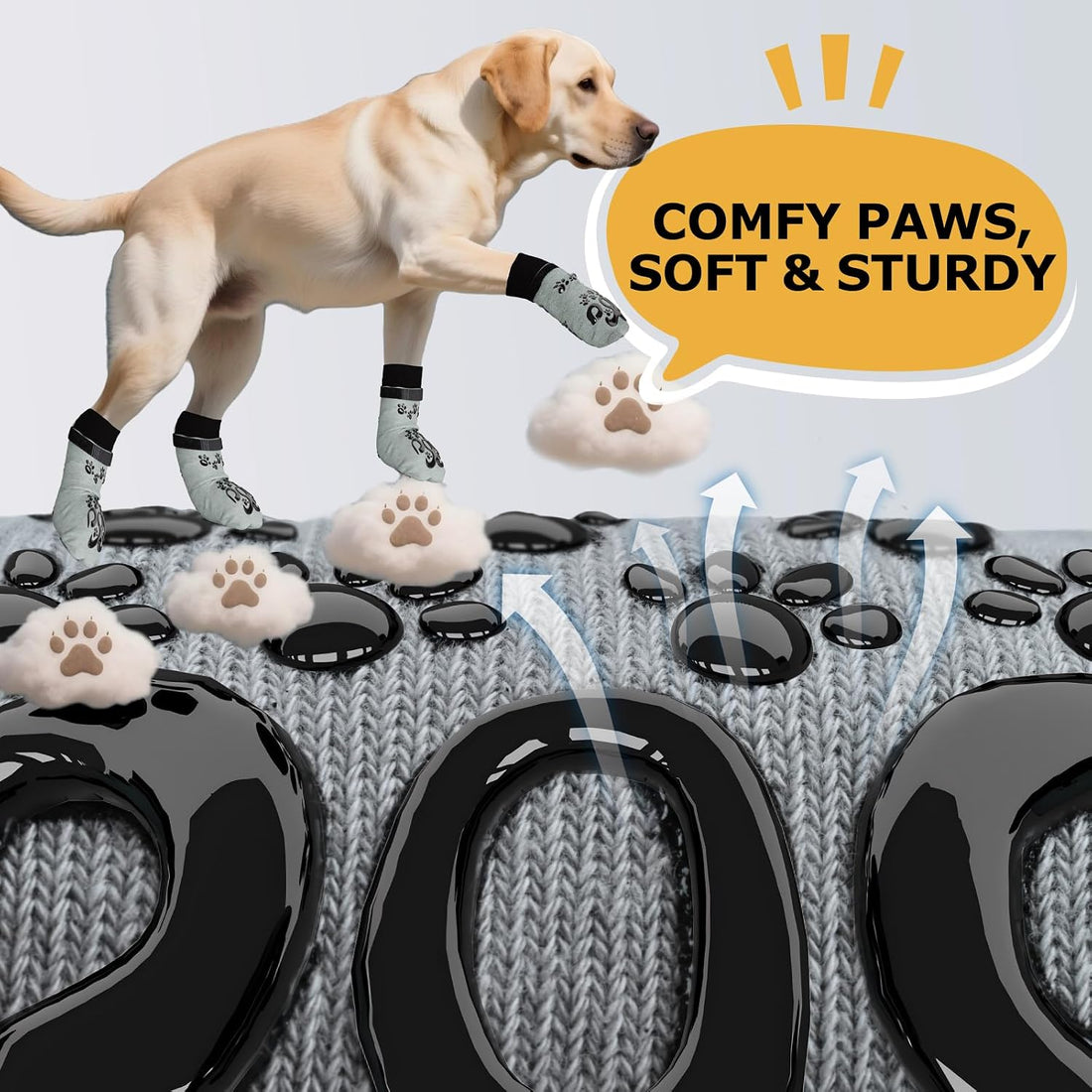 Dog Socks for Hardwood Floors Anti Slip