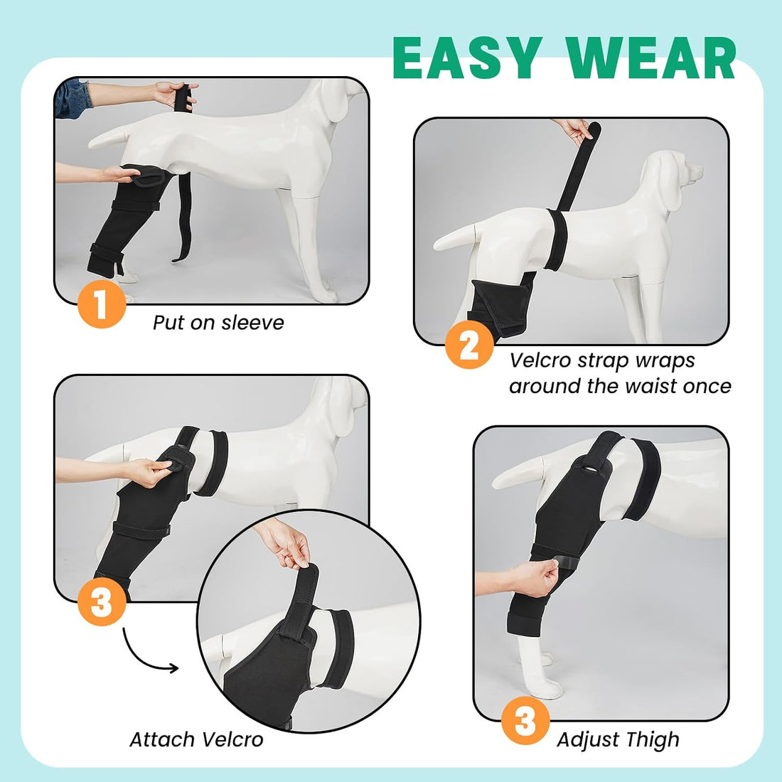 Dog Rear Leg Sleeve to Stop Licking