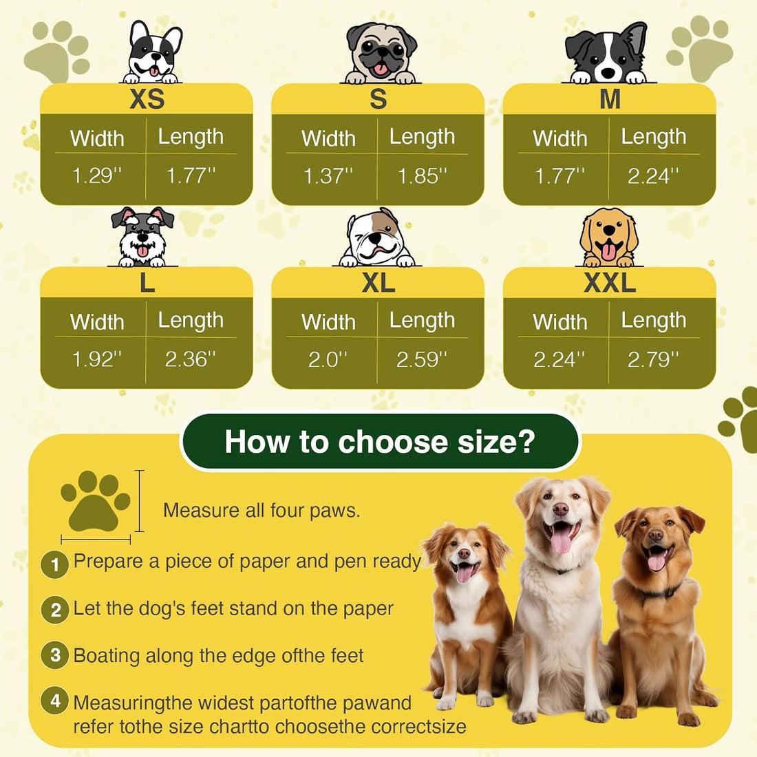 Dog Shoes for Hot Pavement and Snow - Waterproof, Non-Slip