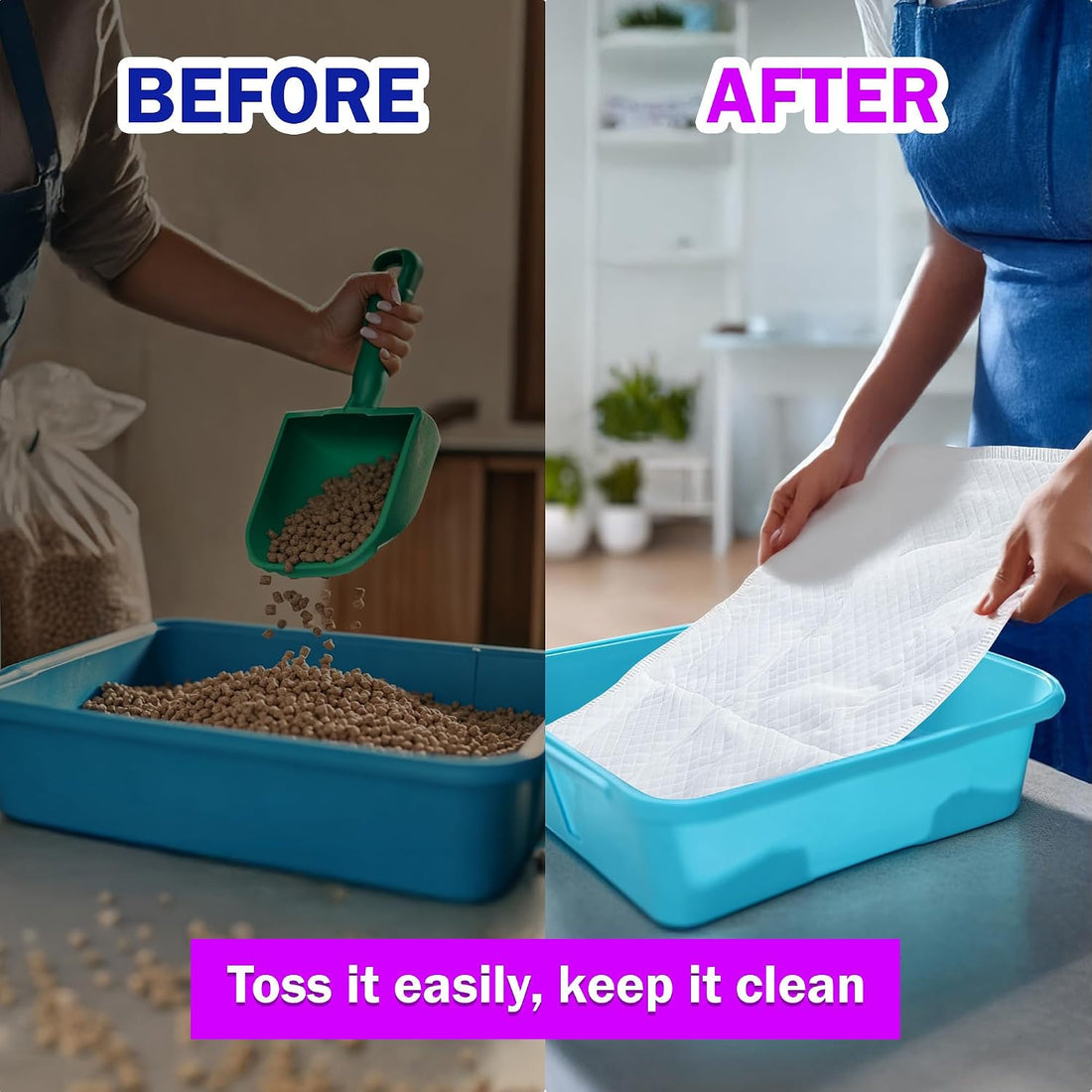 HA SHI Absorbent Bird Cage Liner - 27.9 x 16.1 Inches, 50 Pads