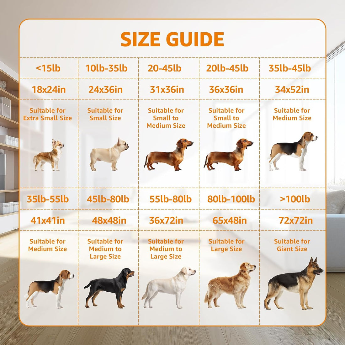 Washable Puppy Pads, Absorbent Pee Pads for Dogs, Potty Training
