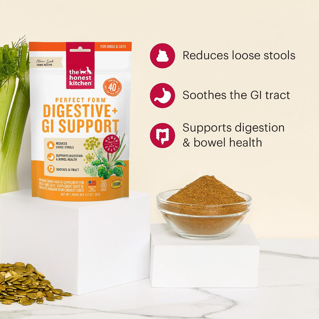 The Honest Kitchen Human Grade Perfect Form Herbal Digestive