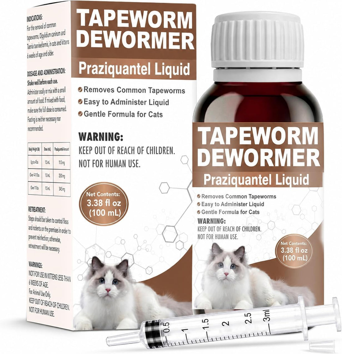Tapeworm Dewormer for Cats and Kittens