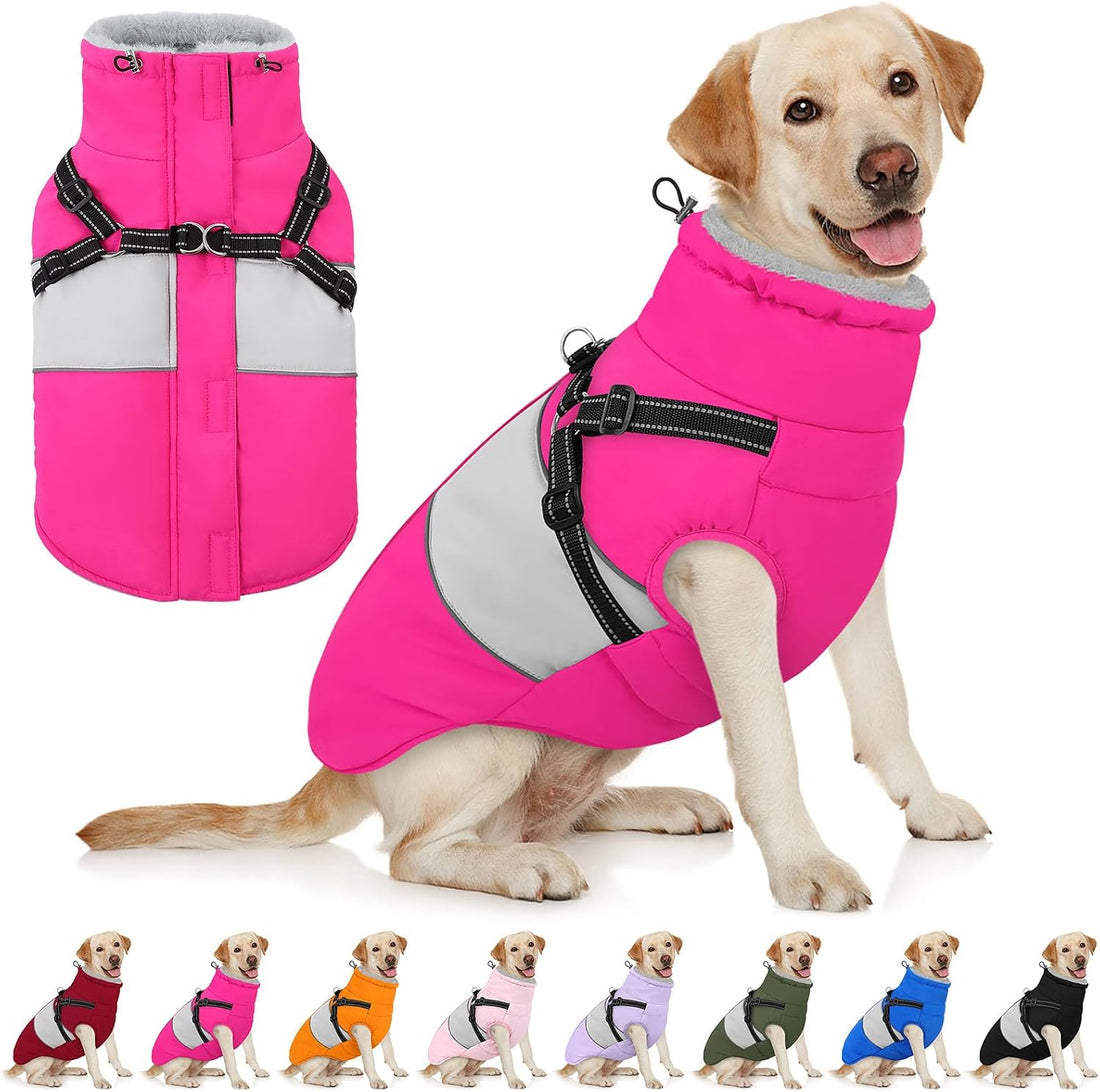 AOFITEE Dog Coat Large Dog Winter Coat Waterproof Dogs Jacket