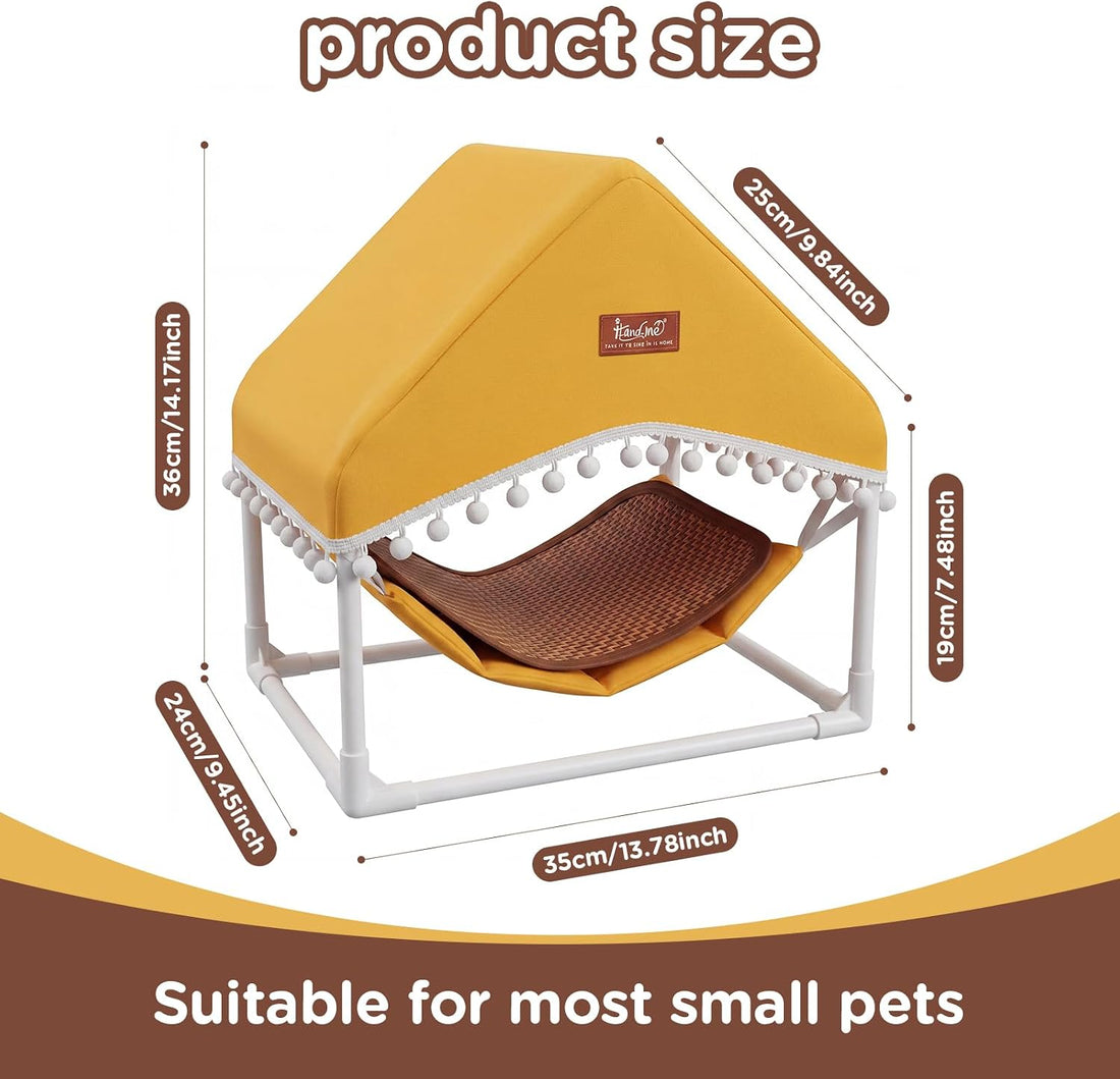 Guinea Pig Hammock with Stand,Hamster Hideout House