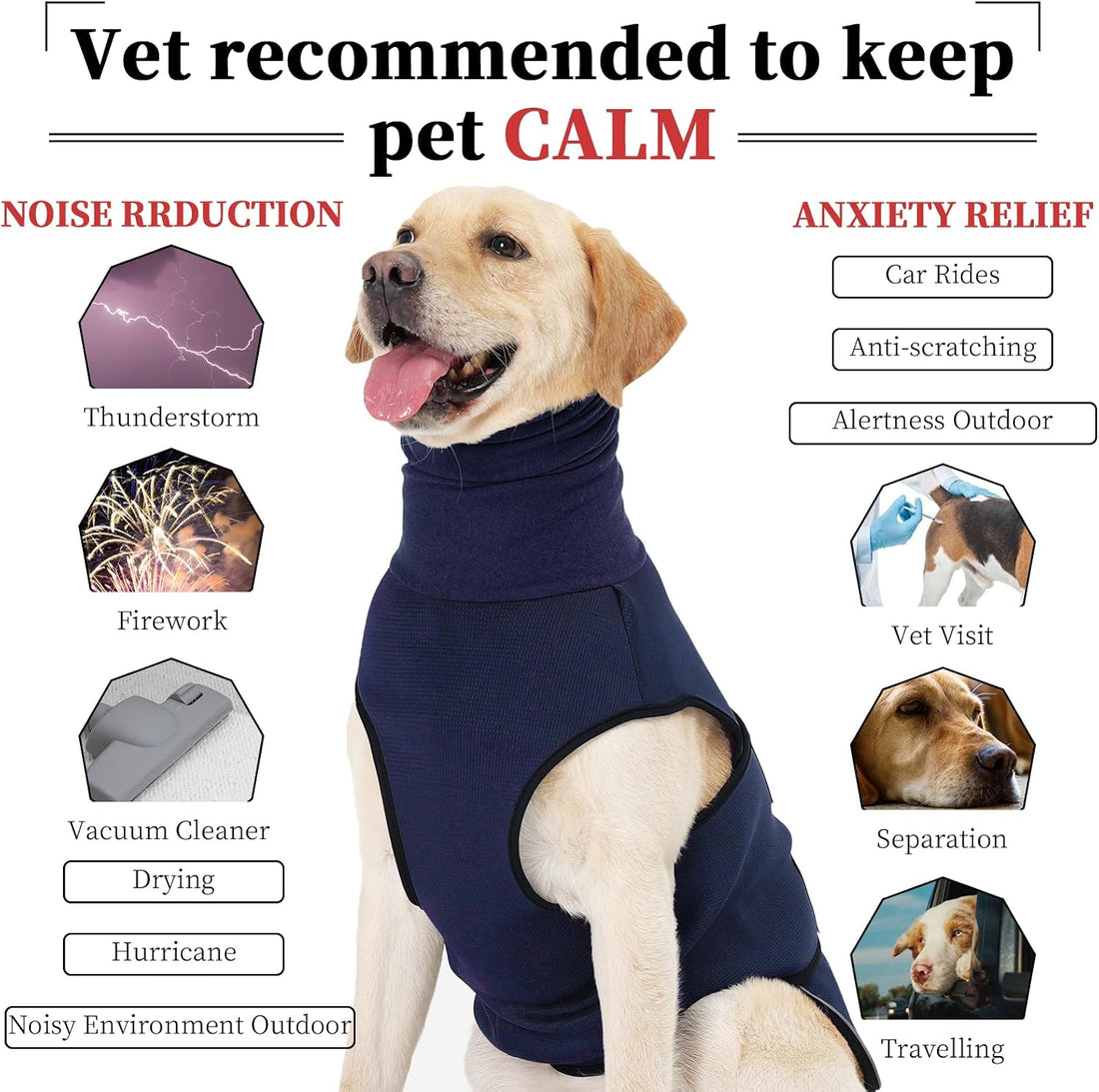 ROZKITCH Breathable Dog Anxiety Jacket