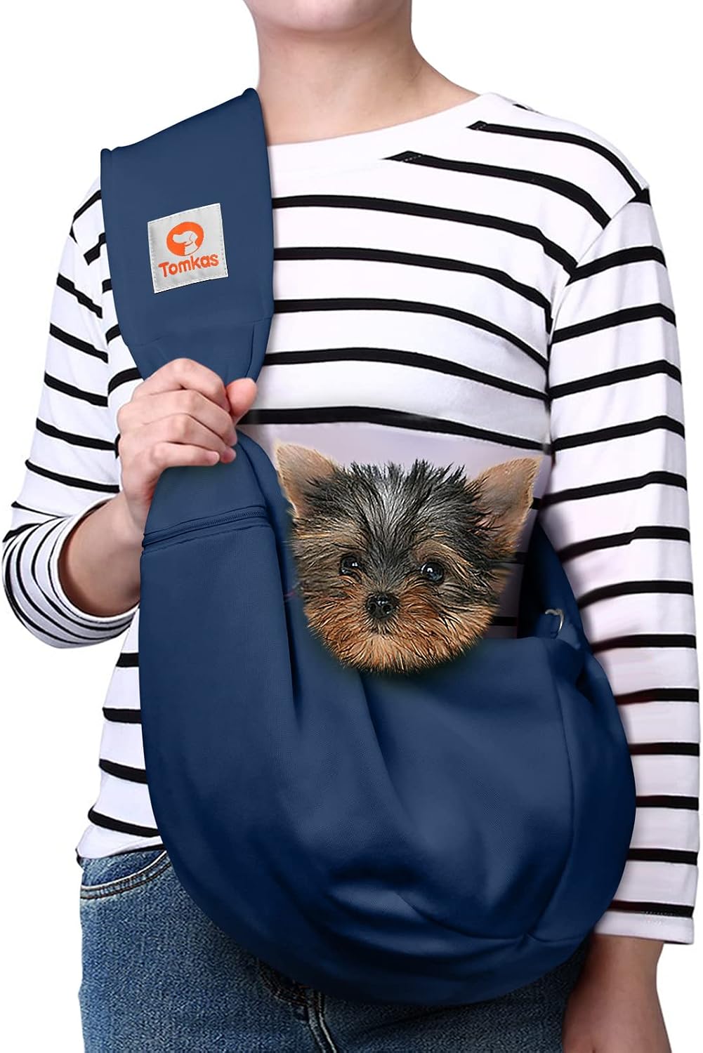 Tomkas Small Dog Cat Sling Carrier Puppy Purse Travel Wrap Soft