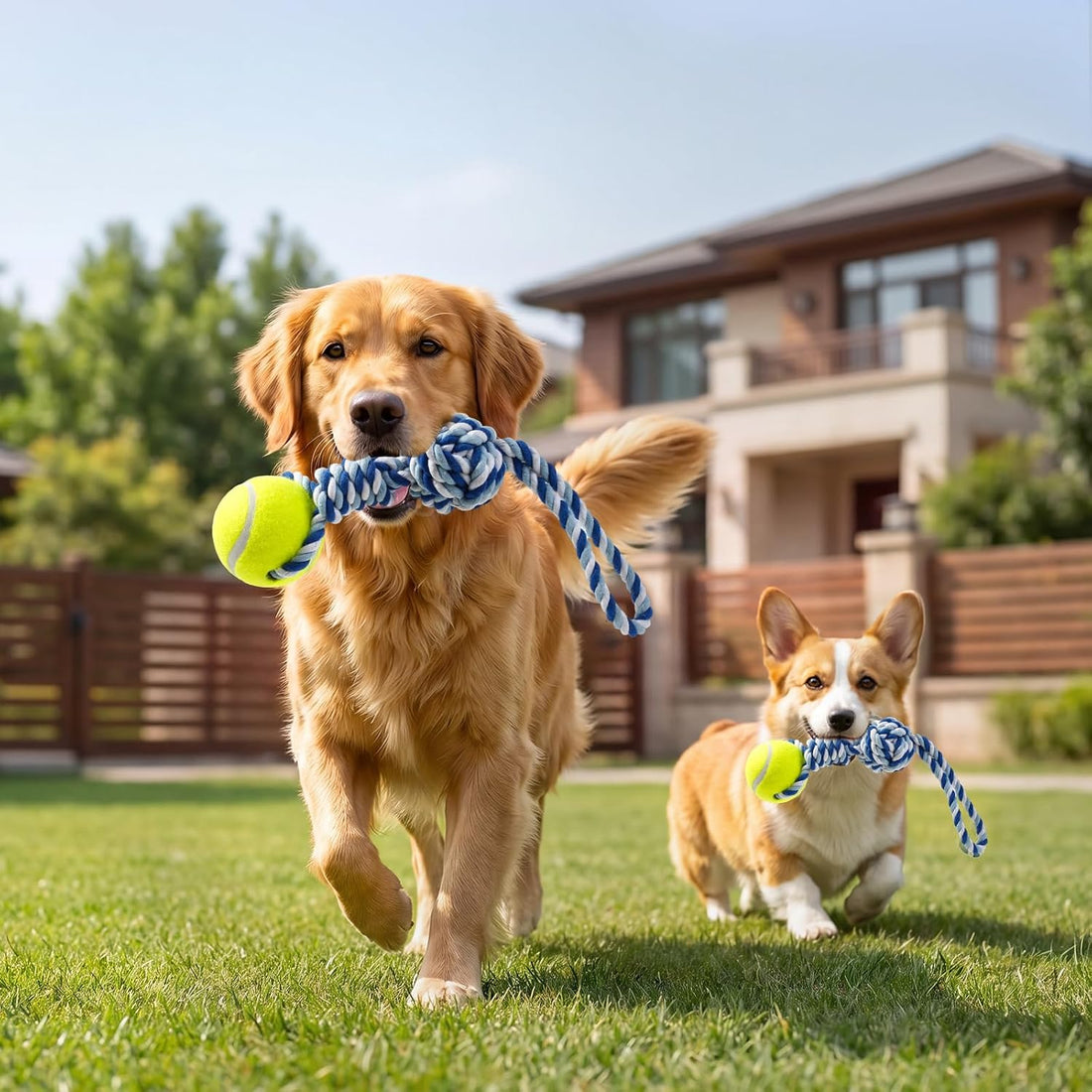 Erhalithegro Interactive Tug of War Rope Toy for Medium & Small Dogs