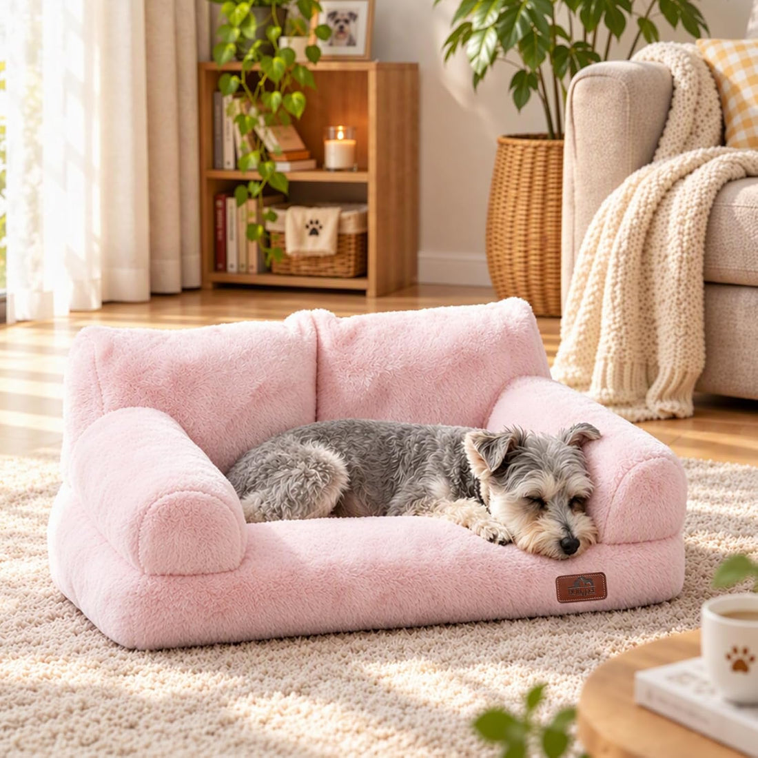 Hollypet Small Dog Large Cat Bed Puppy Couch Beds for Pets up to 25