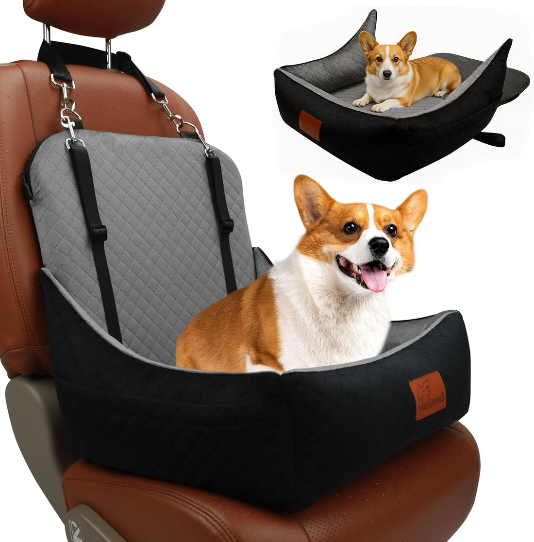 Small Dog Car Seat & Travel Bed:Keep Your Pup Safe,Comfortable