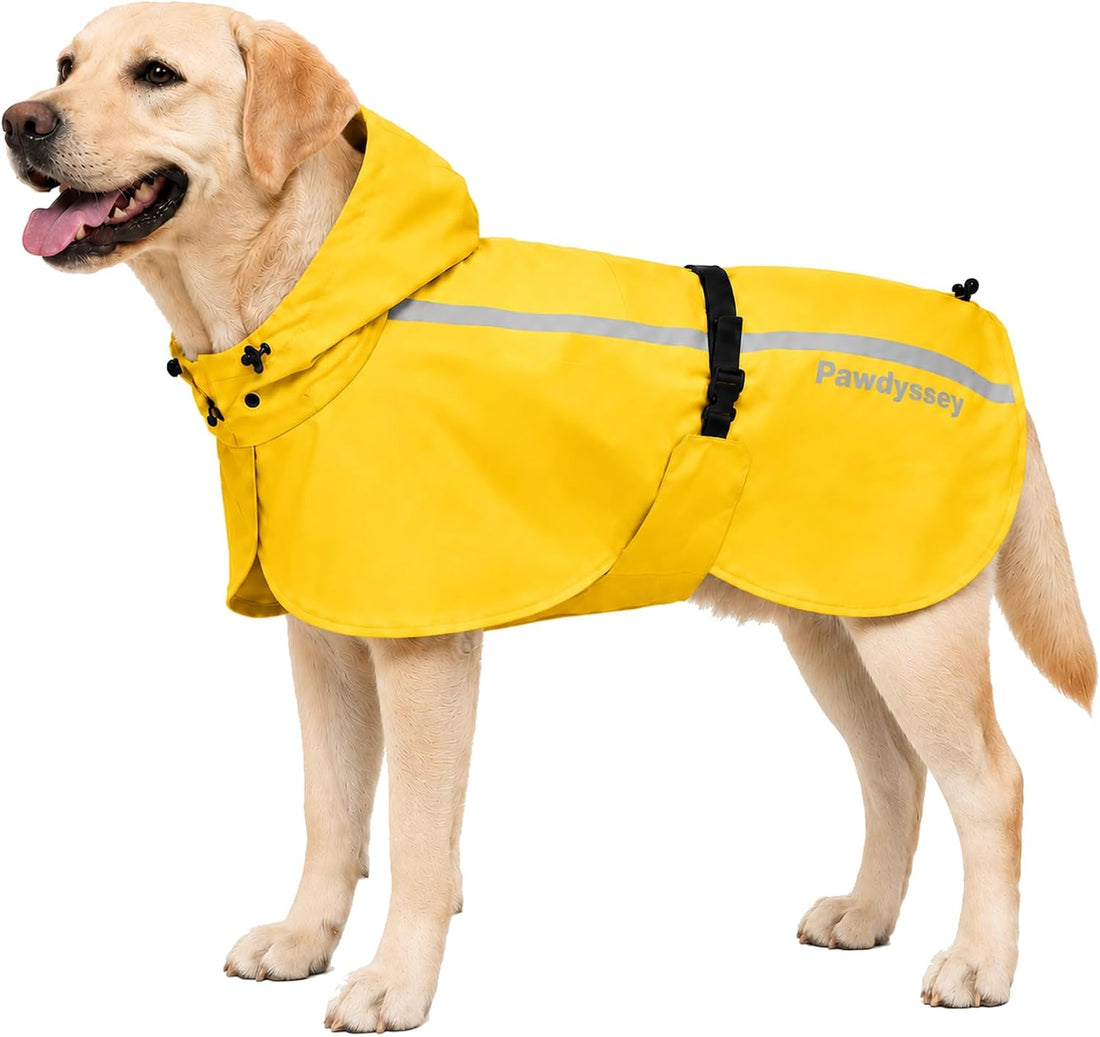 Stretch Fabric Dog Raincoat with Hood