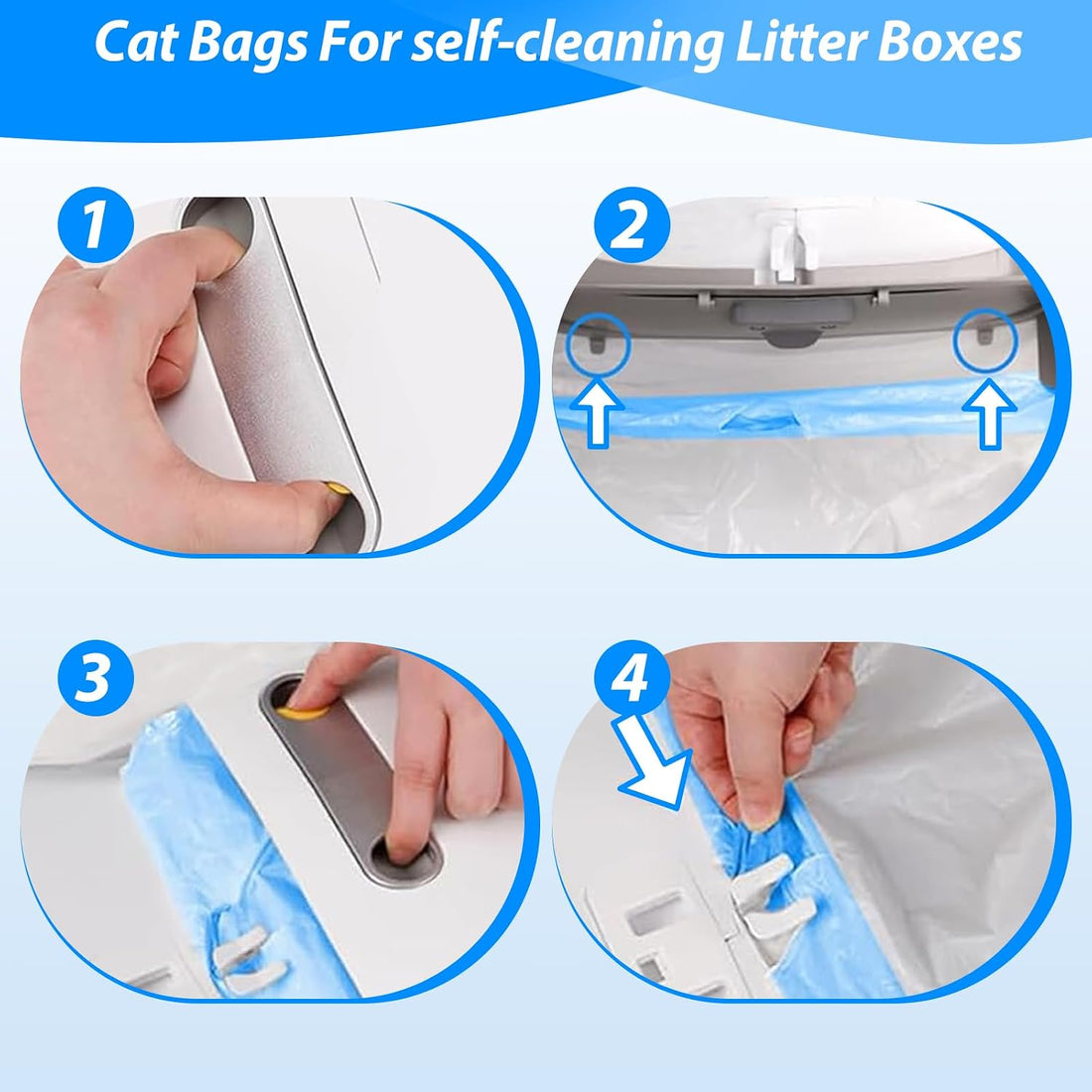 Litter Bags Compatible with Petcove,Durable Replacement Bags