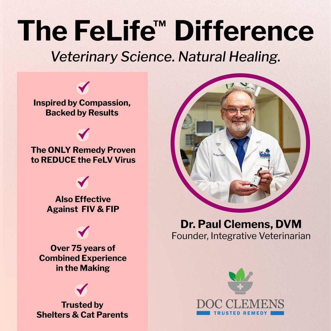 FeLife® Feline Immunity Support, FeLV Viral Load Reduction, 1 Bottle
