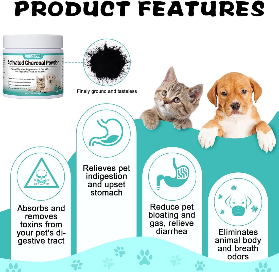 Activated Charcoal for Dogs, Cats, and All Pets