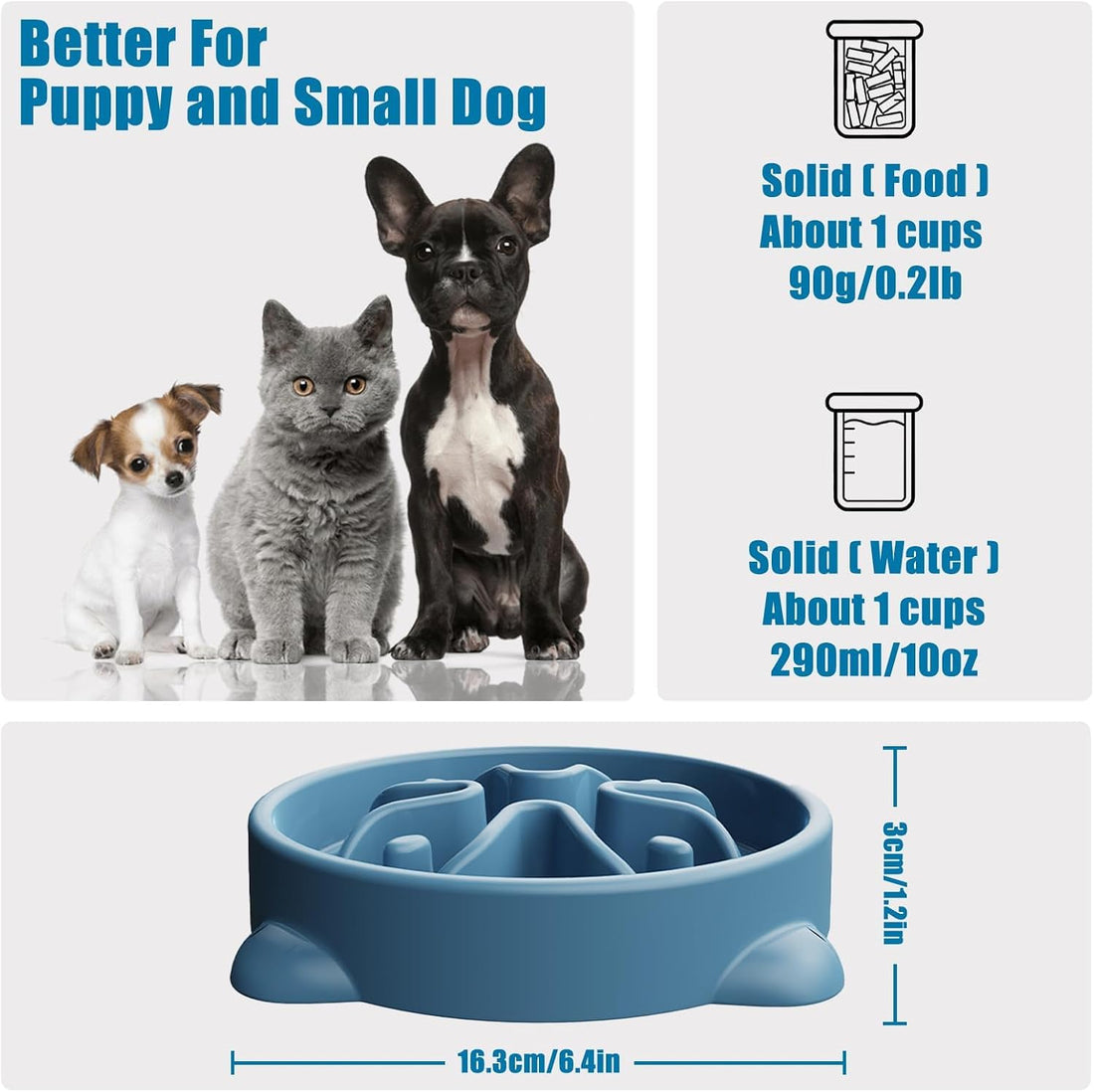 Slow Feeder Dog Bowls Small Breed