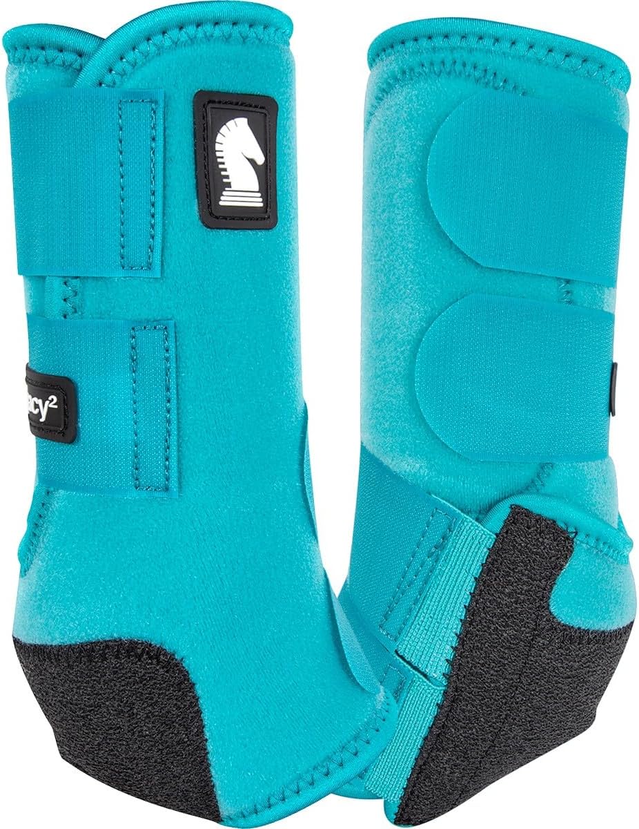 Classic Equine Legacy2 Support Boots, Front (Hot Pink, Medium)