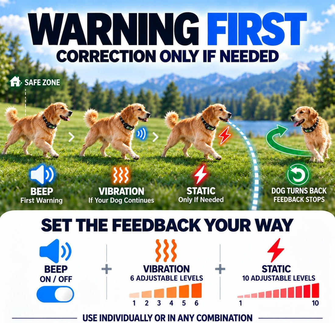 Wireless Dog Fence, GPS Dog Collar Fence System No Subscription
