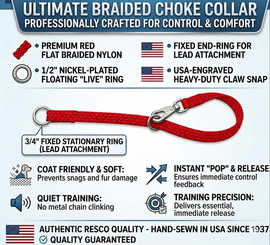 Resco Nylon Dominant Dog Collar for Training and Handling