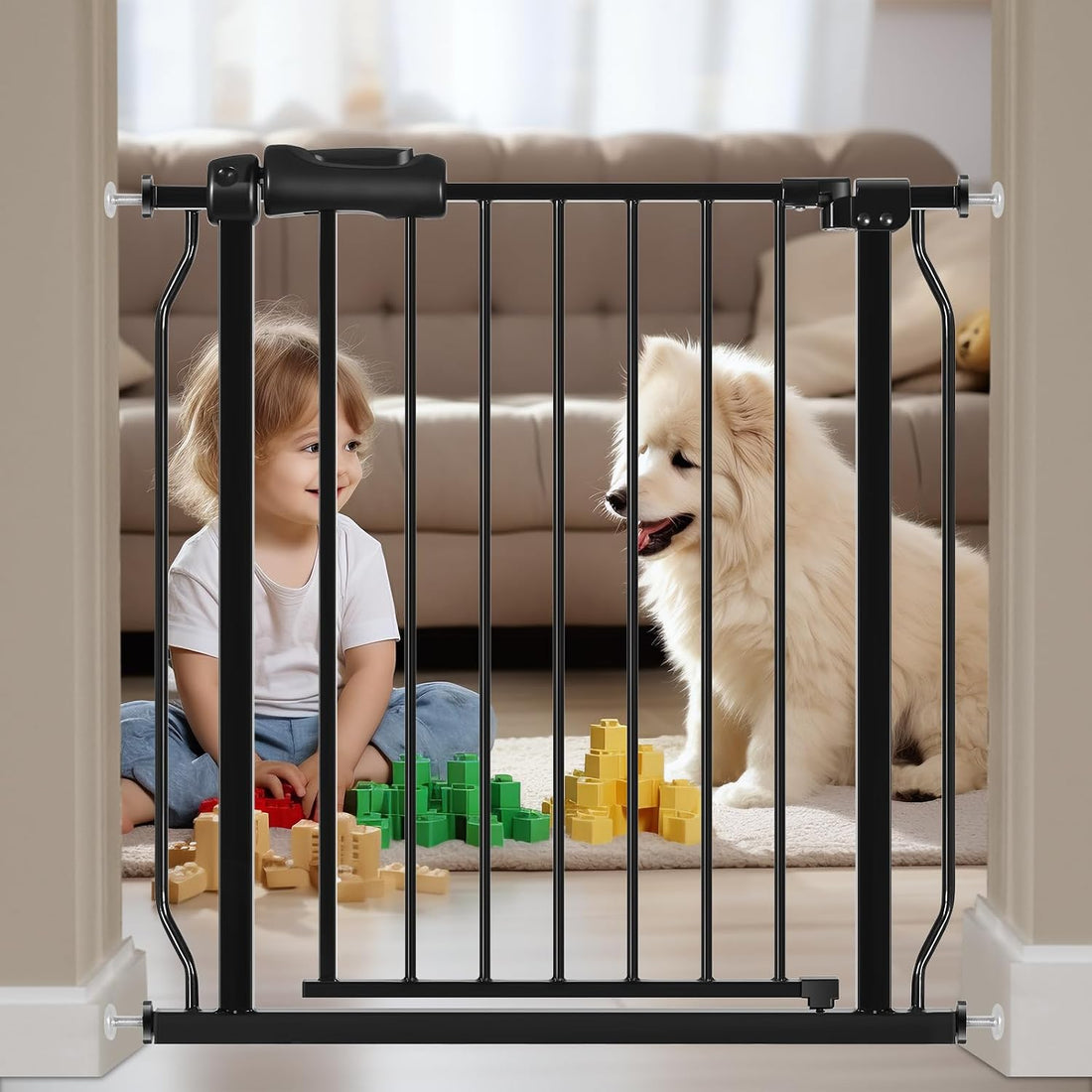 57.5-62 Inch Extra Wide Baby Gate for Doorway Stairs